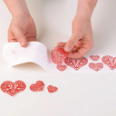 Trd11 Hearts Black Tricot Decor Hearts 400X80 Mm