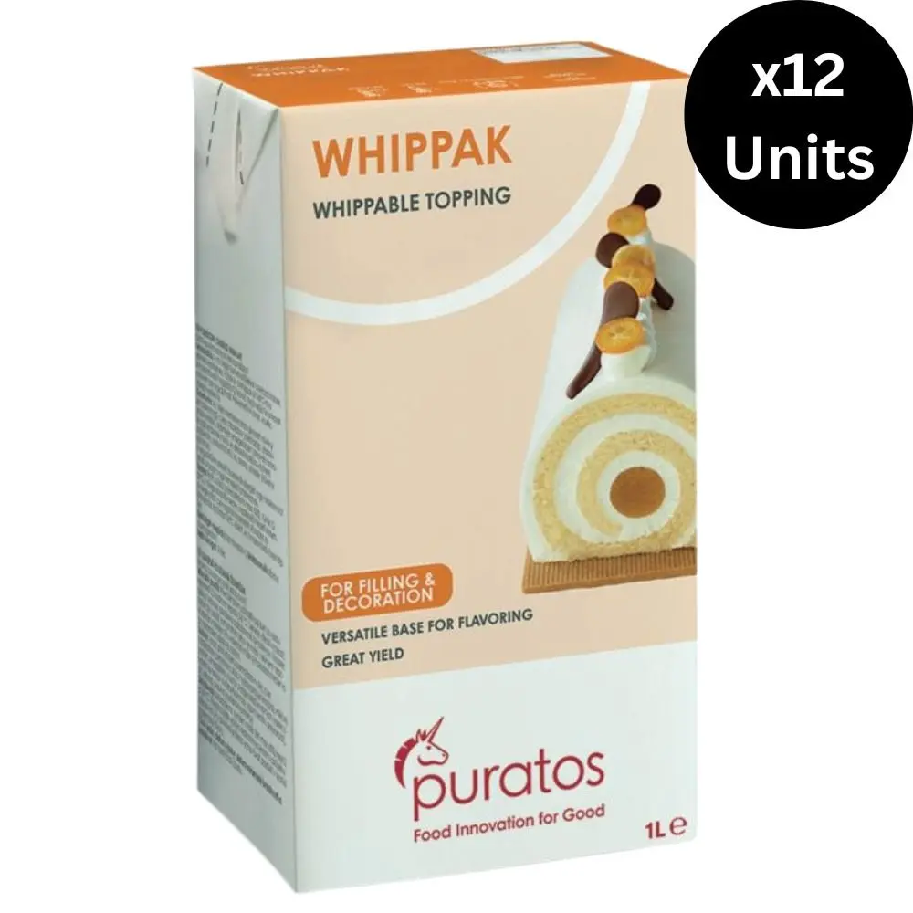 Whippak Carton 12X1L AN 900 كريما ويباك وايت